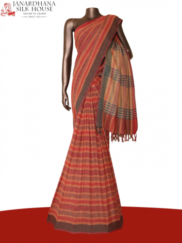 Handloom Pure Tussar Silk Saree